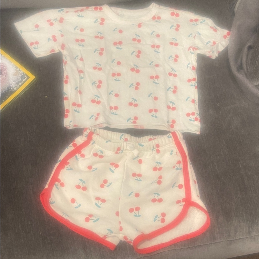 Cherry Print Kids Set